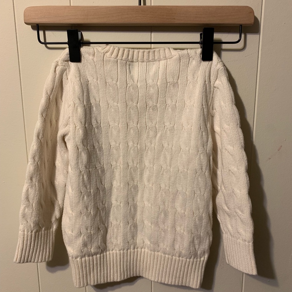Polo Ralph Lauren cream cable knit sweater. - Picture 2 of 3